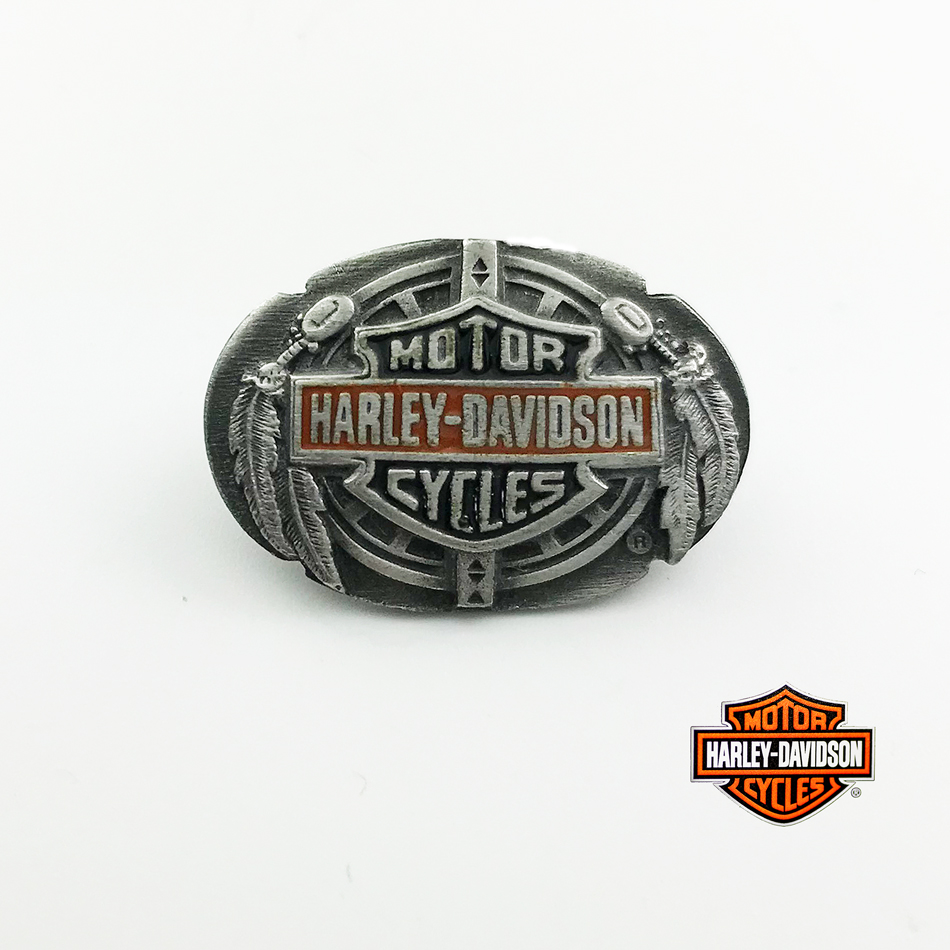 ハーレーダビッドソン ロゴ モーターサイクル フェザー ピンバッジ/Harley Davidson Pins MOTOR CYCLES HARLEY-DAVIDSON Feathers