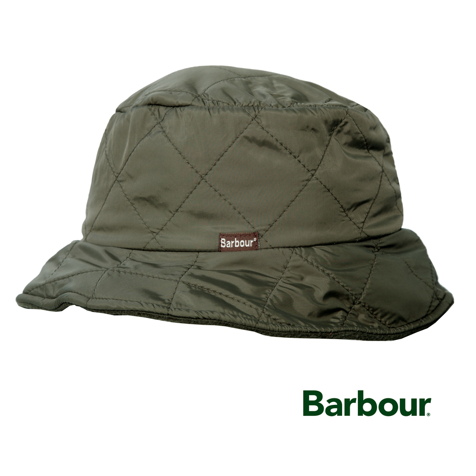 バブァー レディース キルト スポーツハット バケットハット オリーブ /Barbour Ladies Quilted Sports Hat Olive